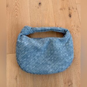 Denim Woven Knot Bag